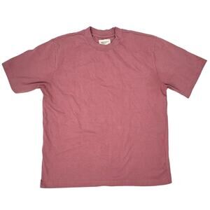 Vox Populi For the People Thick Cotton TShirt Boxy Soft Womens Large Dusty Rose